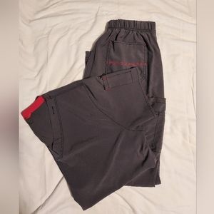 Carhartt Women's Scrub Outfit  Grey 2 Piece Cross-Flex Force Pants Sm Top Lg